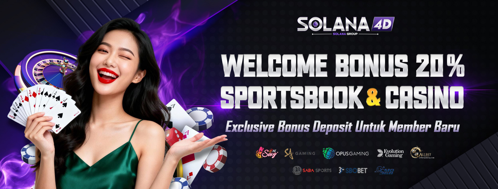 WELCOME BONUS 20% SPORTSBOOK & LIVE CASINO